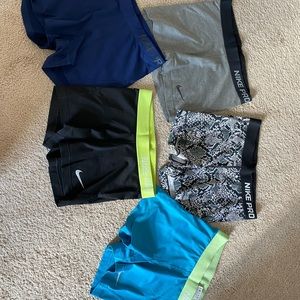 Lot of size medium nike pros